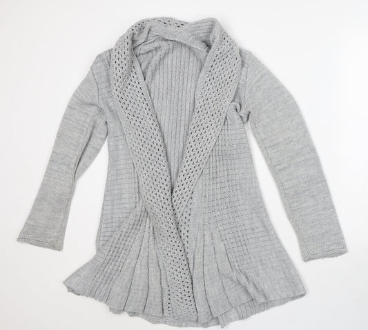 Womens UK Size M Preworn Grey Cardigan Jumper