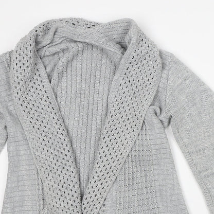 Womens UK Size M Preworn Grey Cardigan Jumper