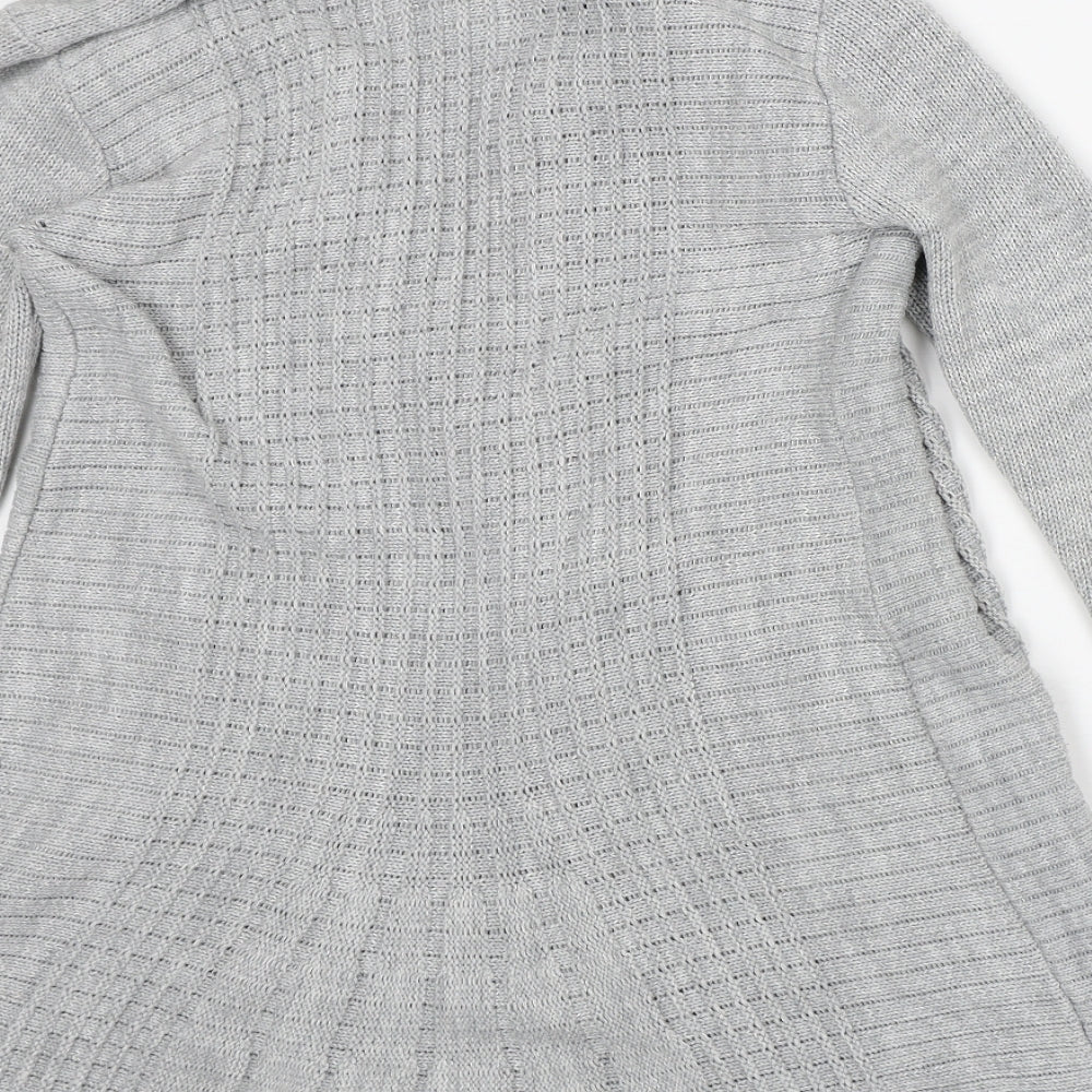 Womens UK Size M Preworn Grey Cardigan Jumper
