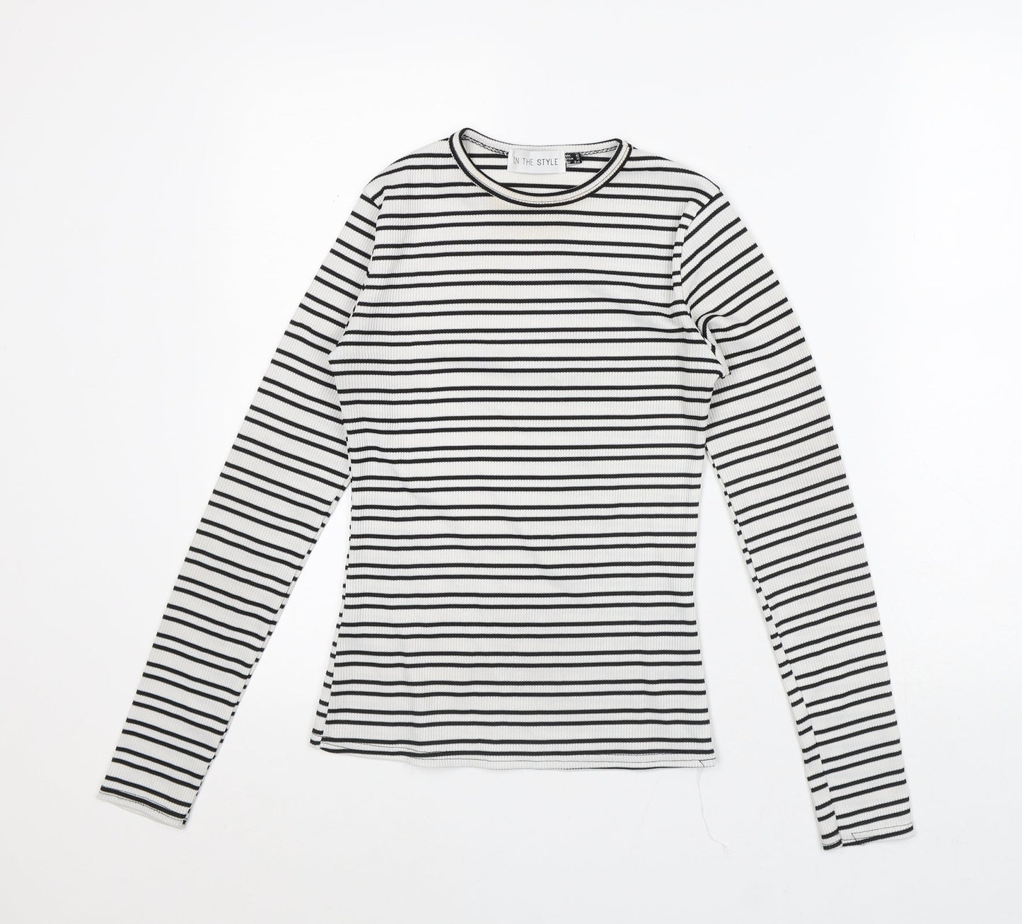 Womens UK Size 6 In the Style White Basic T-Shirt