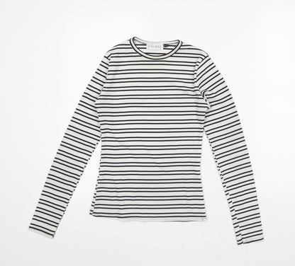 Womens UK Size 6 In the Style White Basic T-Shirt