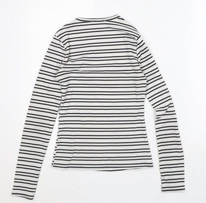 Womens UK Size 6 In the Style White Basic T-Shirt