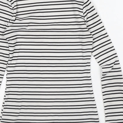 Womens UK Size 6 In the Style White Basic T-Shirt