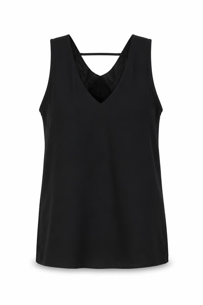 Womens UK Size 6 F&F Black Basic Tank