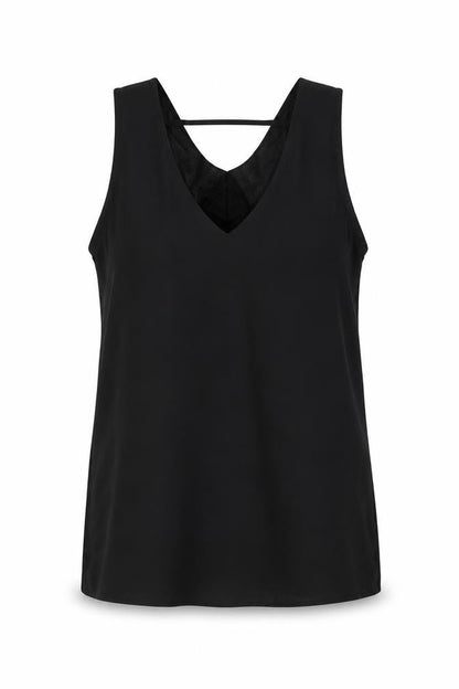 Womens UK Size 6 F&F Black Basic Tank