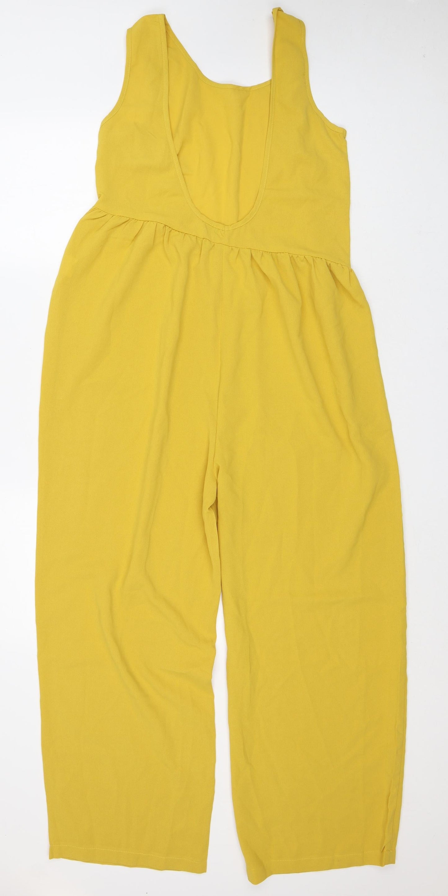 SheIn Womens Yellow Polyester Jumpsuit One-Piece Size XS L27 in