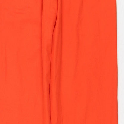 Womens UK Size 6 PRETTYLITTLETHING Regular Fit  Orange Trousers