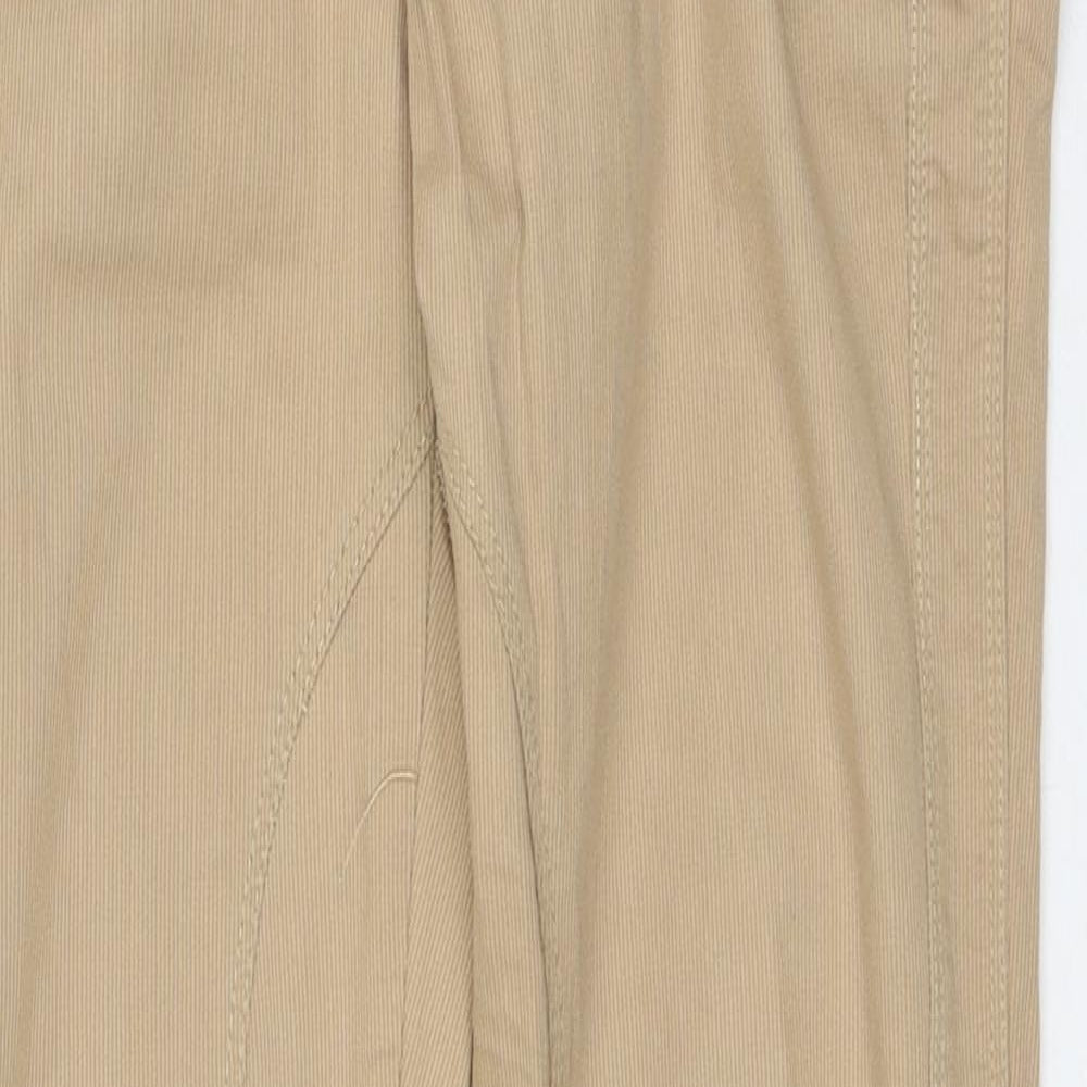 Womens UK Size M Zara Regular Fit  Beige Trousers