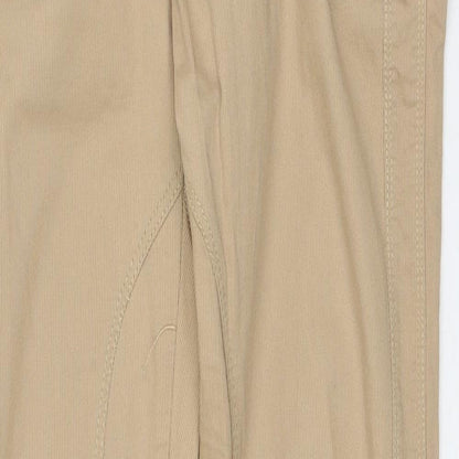 Womens UK Size M Zara Regular Fit  Beige Trousers