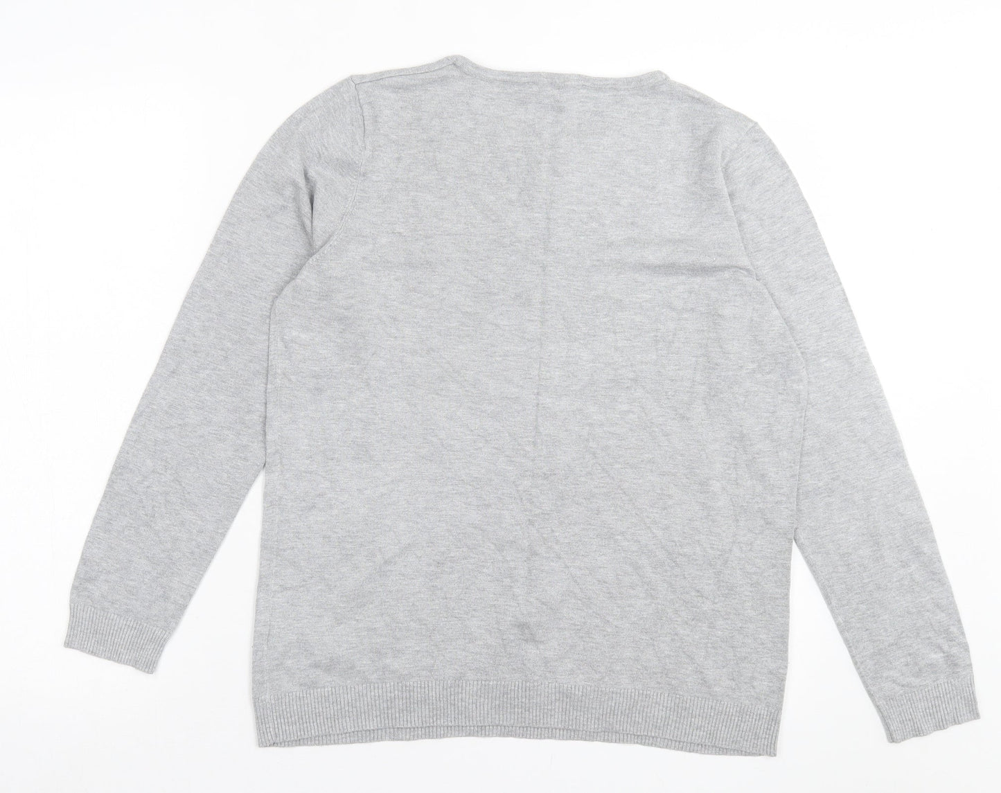 Womens UK Size 14 bonmarch Grey Pullover Jumper