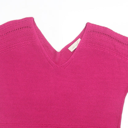 Womens UK Size 12 Per Una Pink Basic T-Shirt