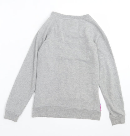 Young Dimension Girls Pink Floral Polyester Pullover Sweatshirt Size 12-13 Years Pullover
