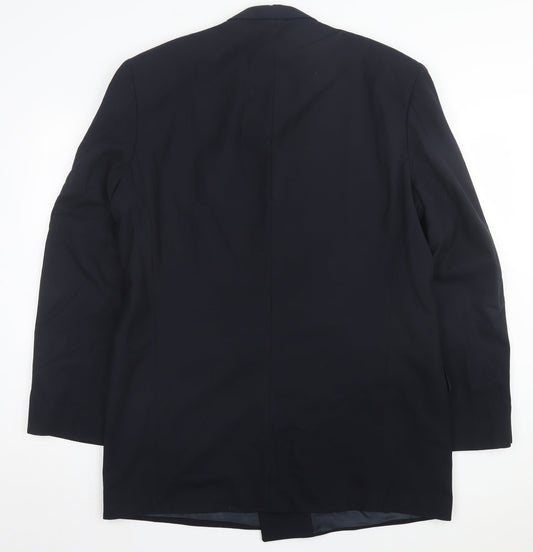 Mens UK Size 42 Marks and Spencer Regular Blue Suit Jacket