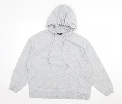 F&F Womens Grey Cotton Pullover Hoodie Size 12 Pullover