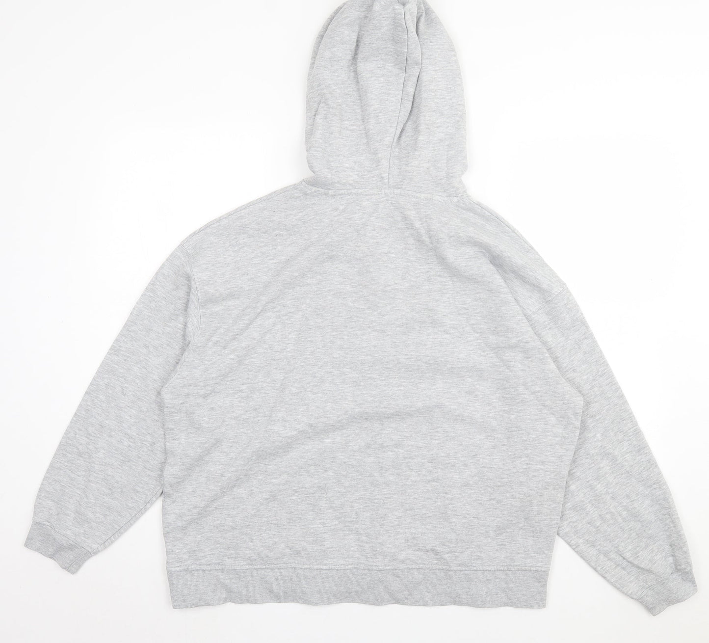 F&F Womens Grey Cotton Pullover Hoodie Size 12 Pullover