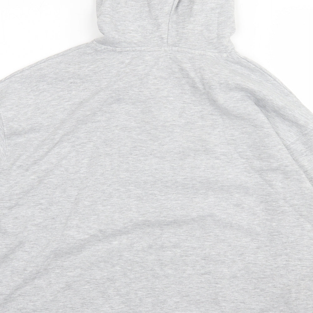 F&F Womens Grey Cotton Pullover Hoodie Size 12 Pullover