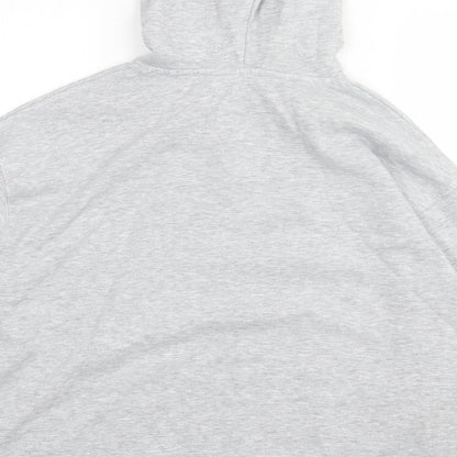 F&F Womens Grey Cotton Pullover Hoodie Size 12 Pullover