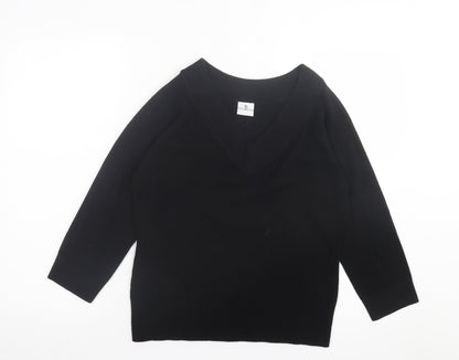 Womens UK Size M Xe Black Pullover Jumper