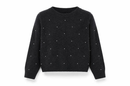 Womens UK Size L h7m Black Pullover Jumper