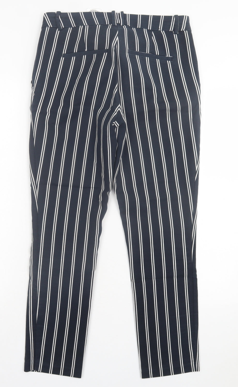 Womens UK Size 10 H&M Regular Fit  Blue Trousers