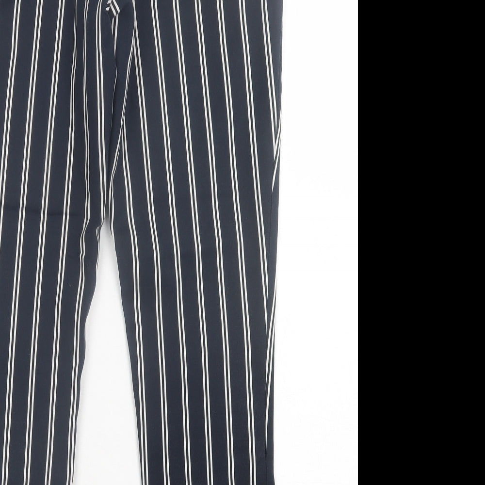 Womens UK Size 10 H&M Regular Fit  Blue Trousers