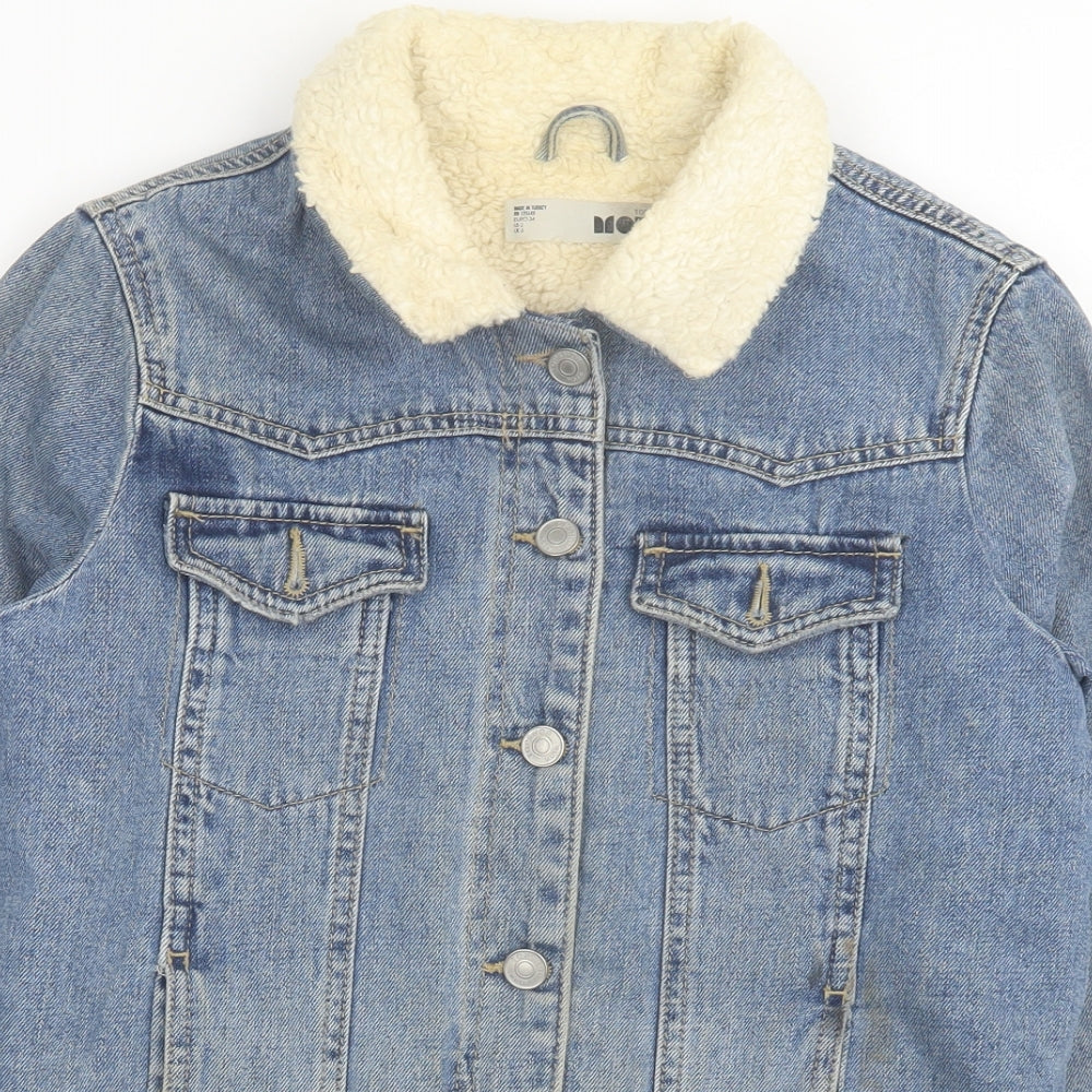 Womens UK Size 6 Topshop Blue Jacket