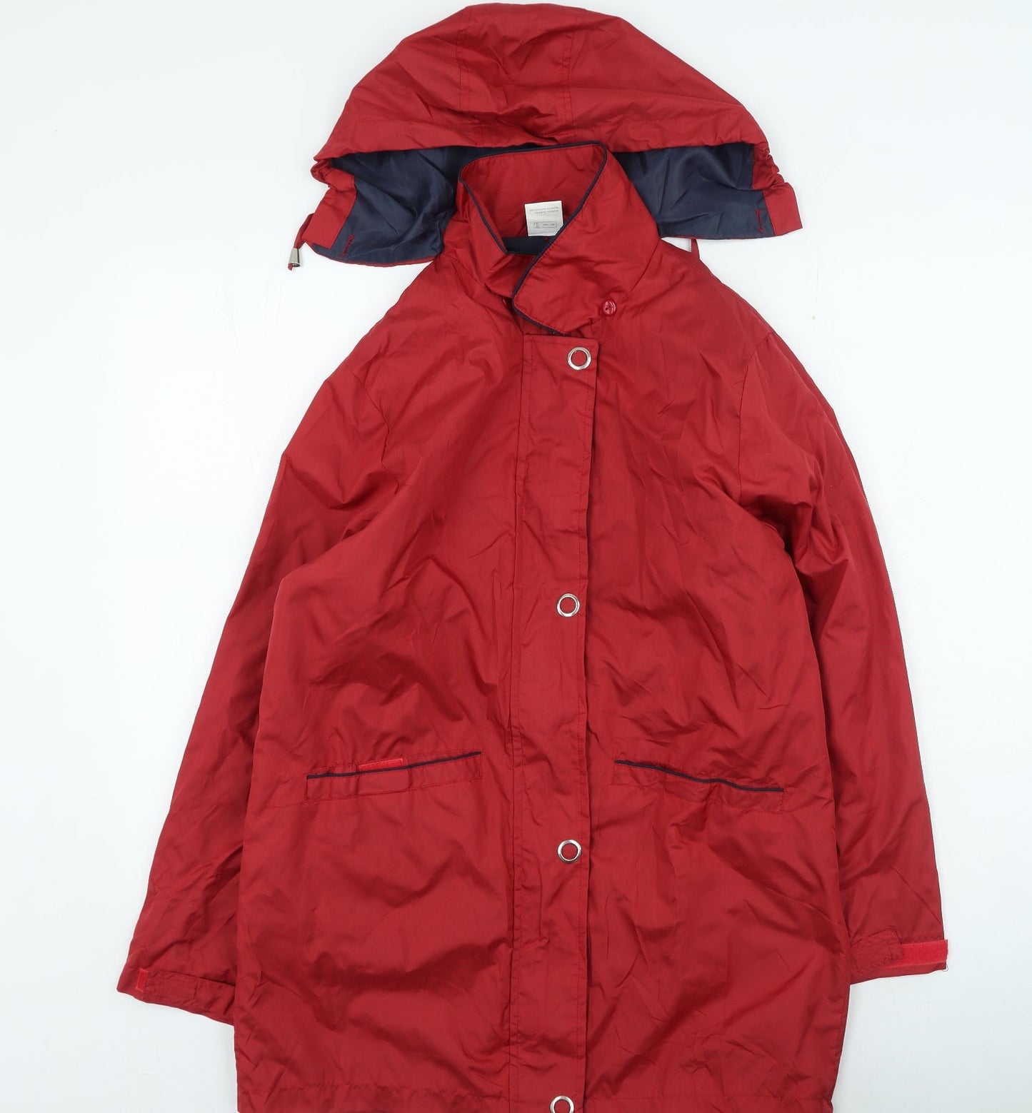 Mens UK Size S Preworn Red Rain Coat