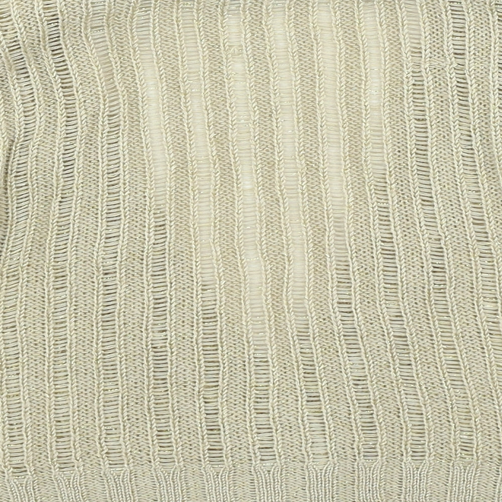 Womens UK Size 14 Evie Gold Cardigan Jumper