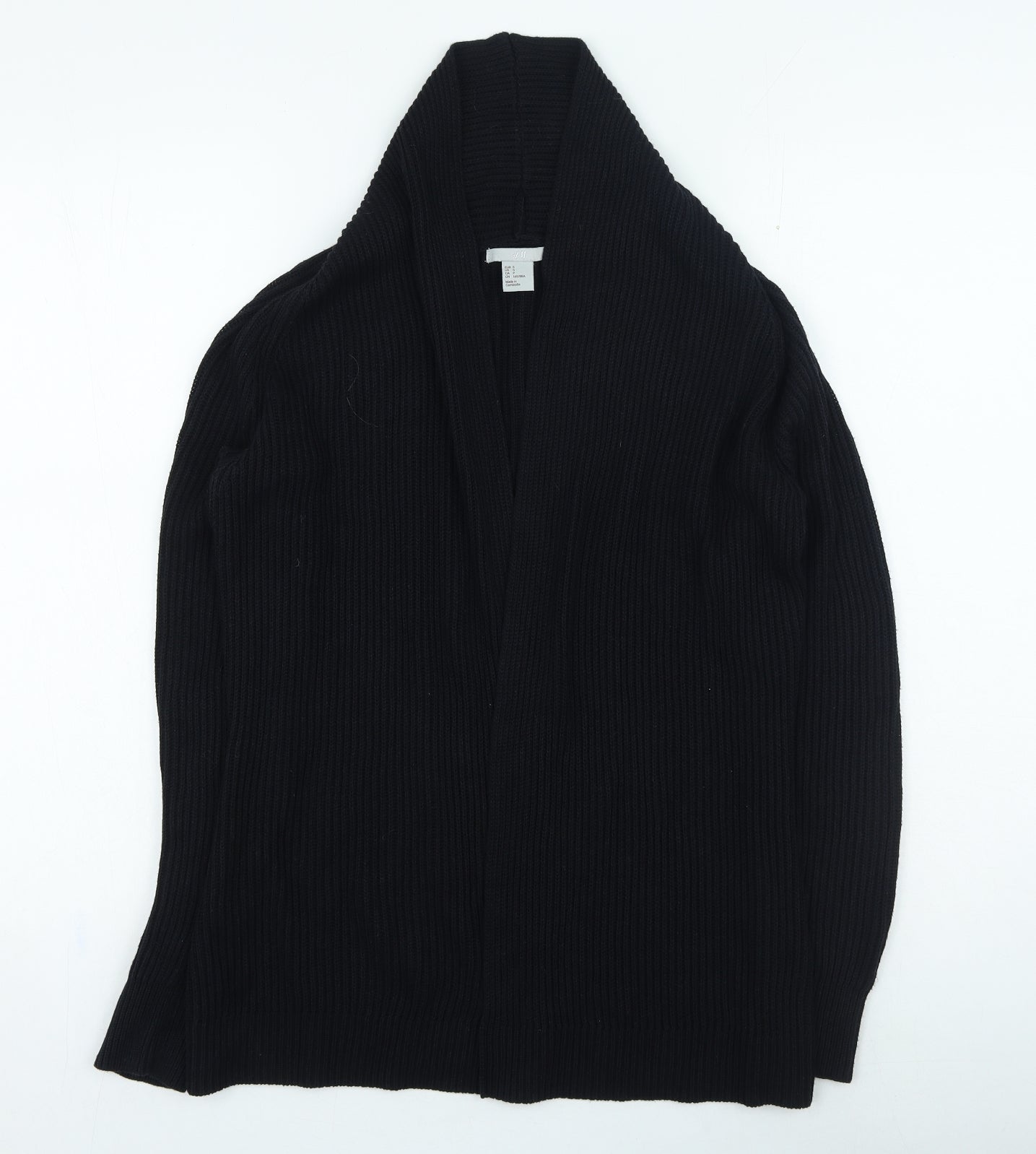 Womens UK Size S H&M Black Cardigan Jumper