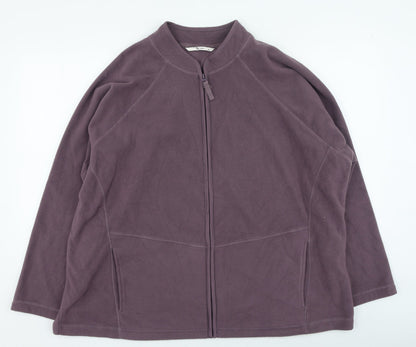 Womens UK Size S TU Purple Full Zip Jumper