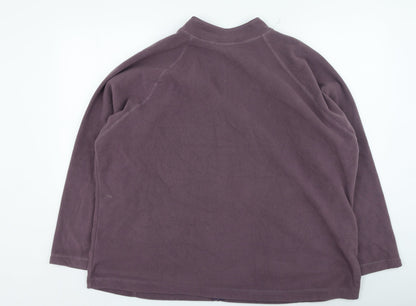 Womens UK Size S TU Purple Full Zip Jumper