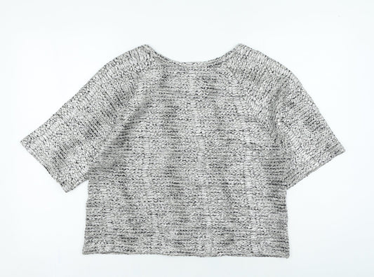 Womens UK Size 10 NEXT Silver Pullover Jumper