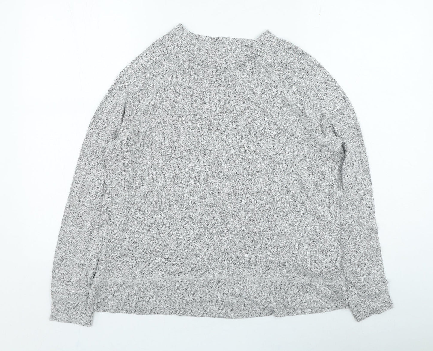 F&F Womens Grey Round Neck Viscose Pullover Jumper Size 12