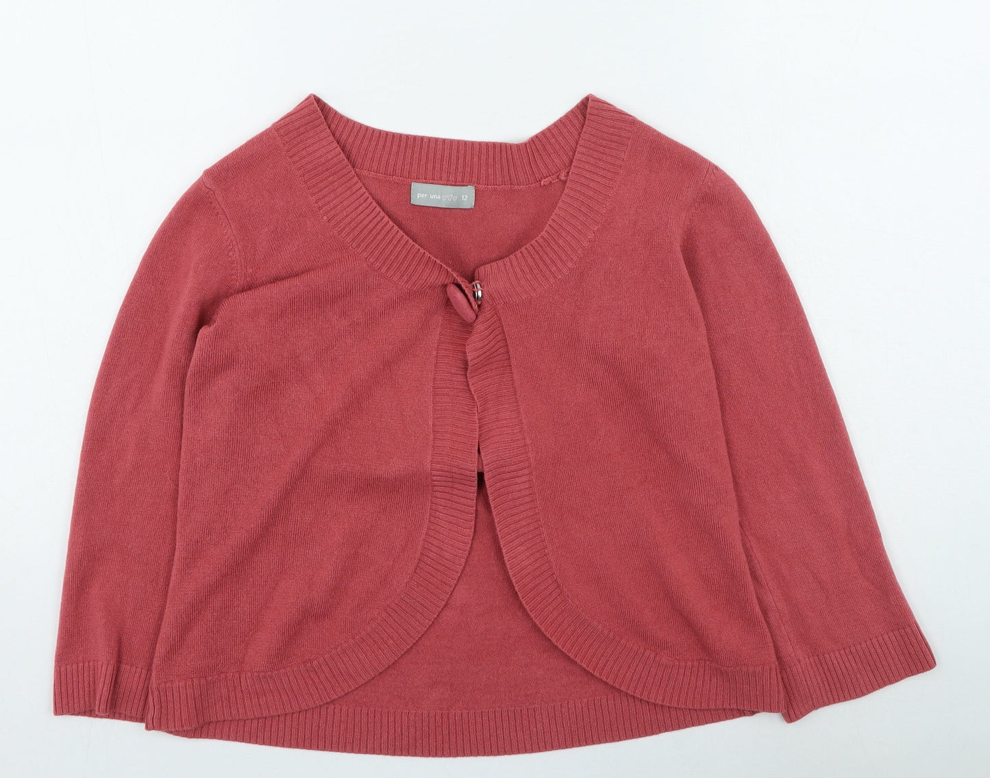 Womens UK Size 12 Marks and Spencer Pink Cardigan Jumper