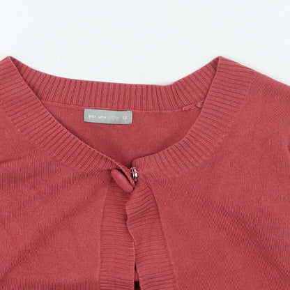 Womens UK Size 12 Marks and Spencer Pink Cardigan Jumper