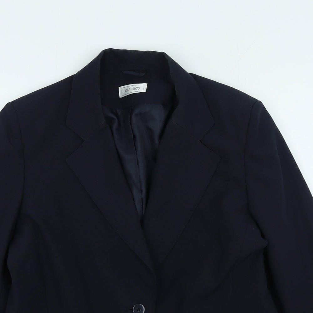 Classics Womens Blue Jacket Size 14