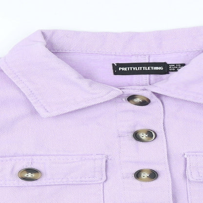 Womens UK Size 12 PRETTYLITTLETHING Purple Jacket