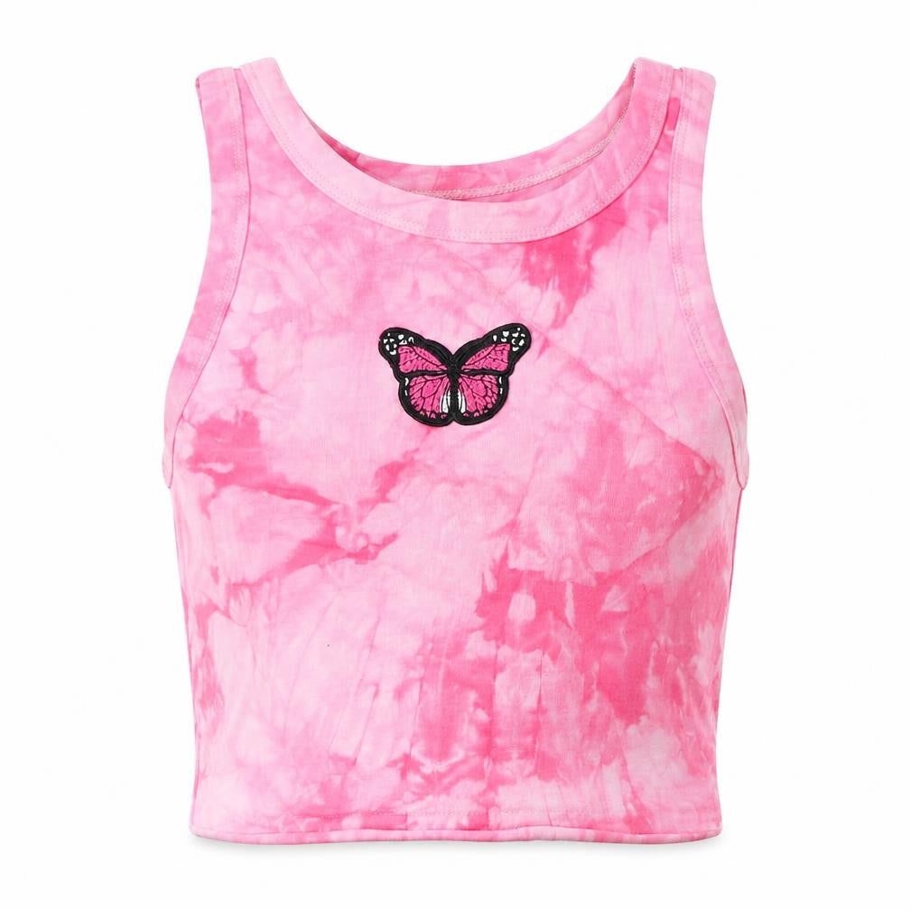 Womens UK Size M Preworn Pink Basic Tank