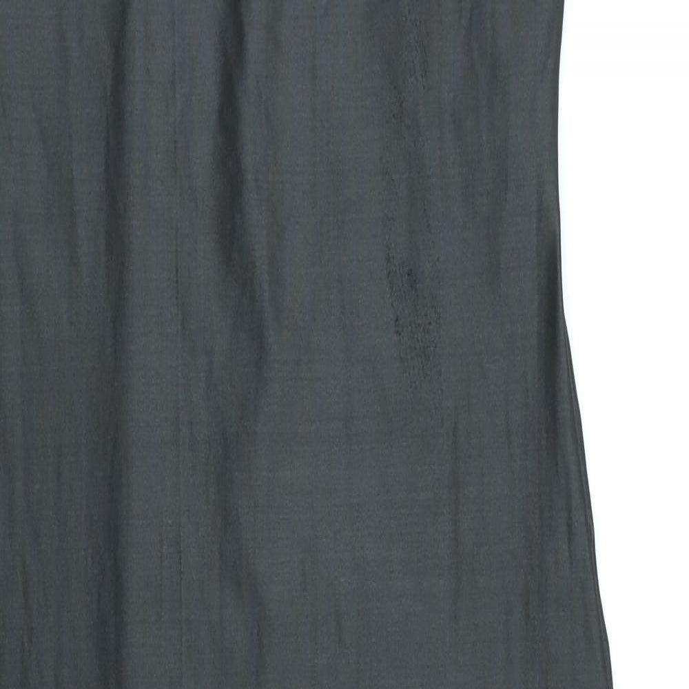 Just Glamour Womens Black Polyester Sheath Size S Scoop Neck
