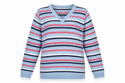 Womens UK Size M Isle Blue Pullover Jumper