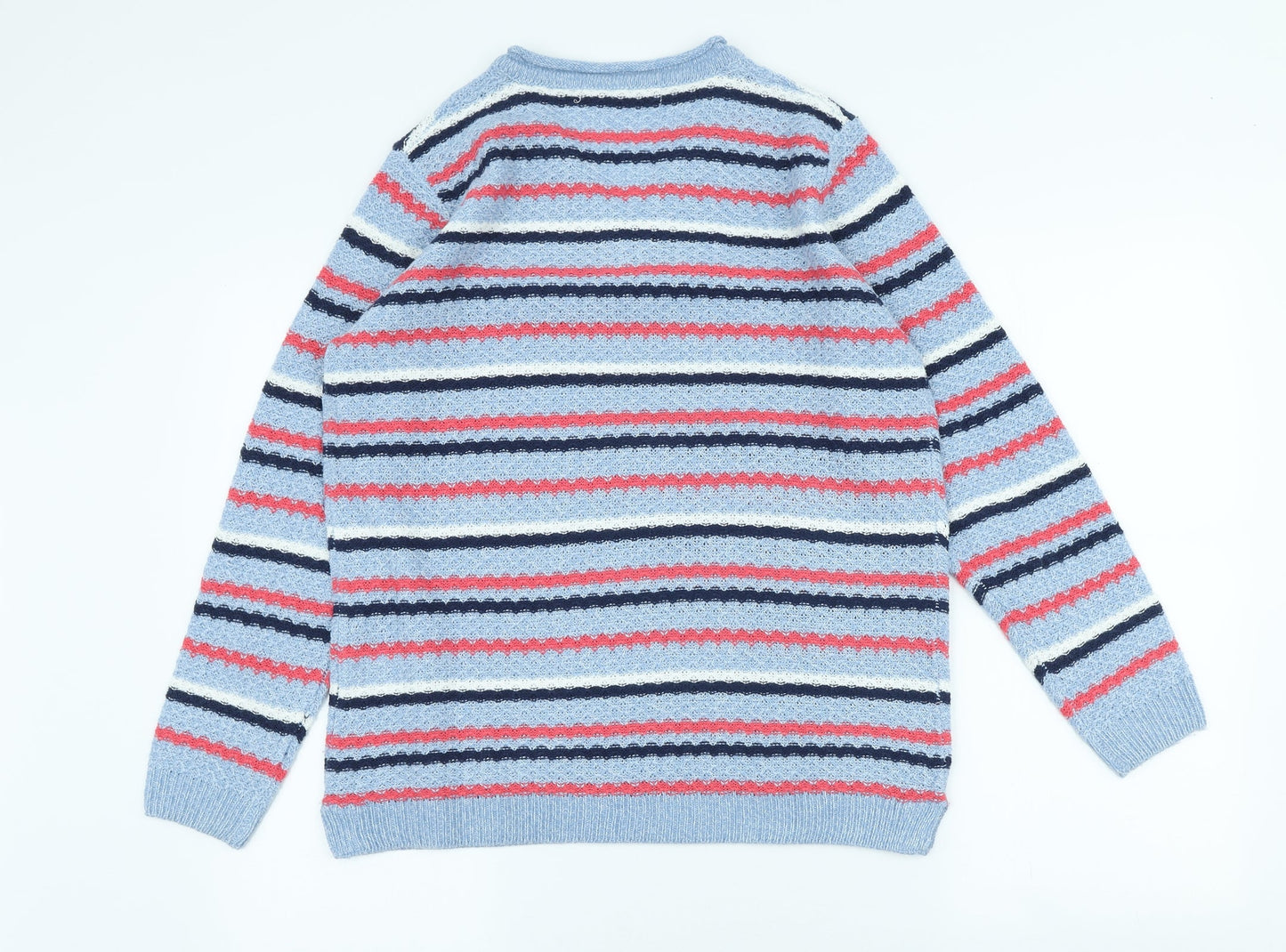 Womens UK Size M Isle Blue Pullover Jumper
