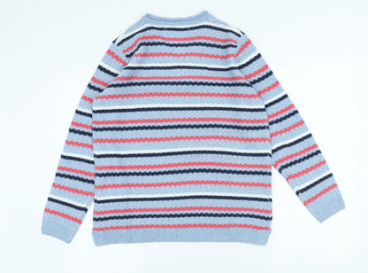 Womens UK Size M Isle Blue Pullover Jumper