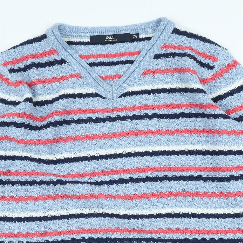 Womens UK Size M Isle Blue Pullover Jumper