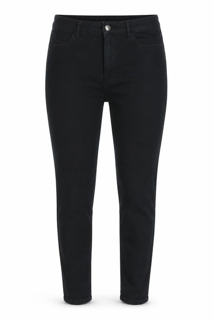 Divided by H&M Womens Black Cotton Skinny Jeans Size 12 L27 in Slim Zip