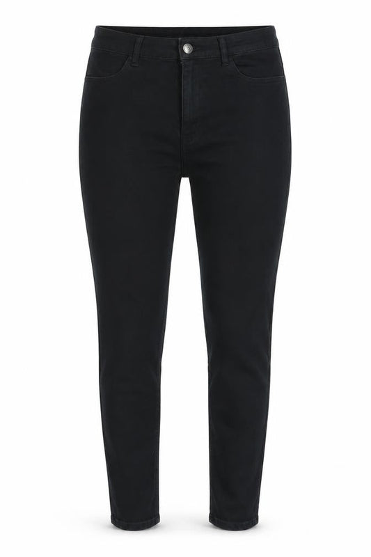 Divided by H&M Womens Black Cotton Skinny Jeans Size 12 L27 in Slim Zip