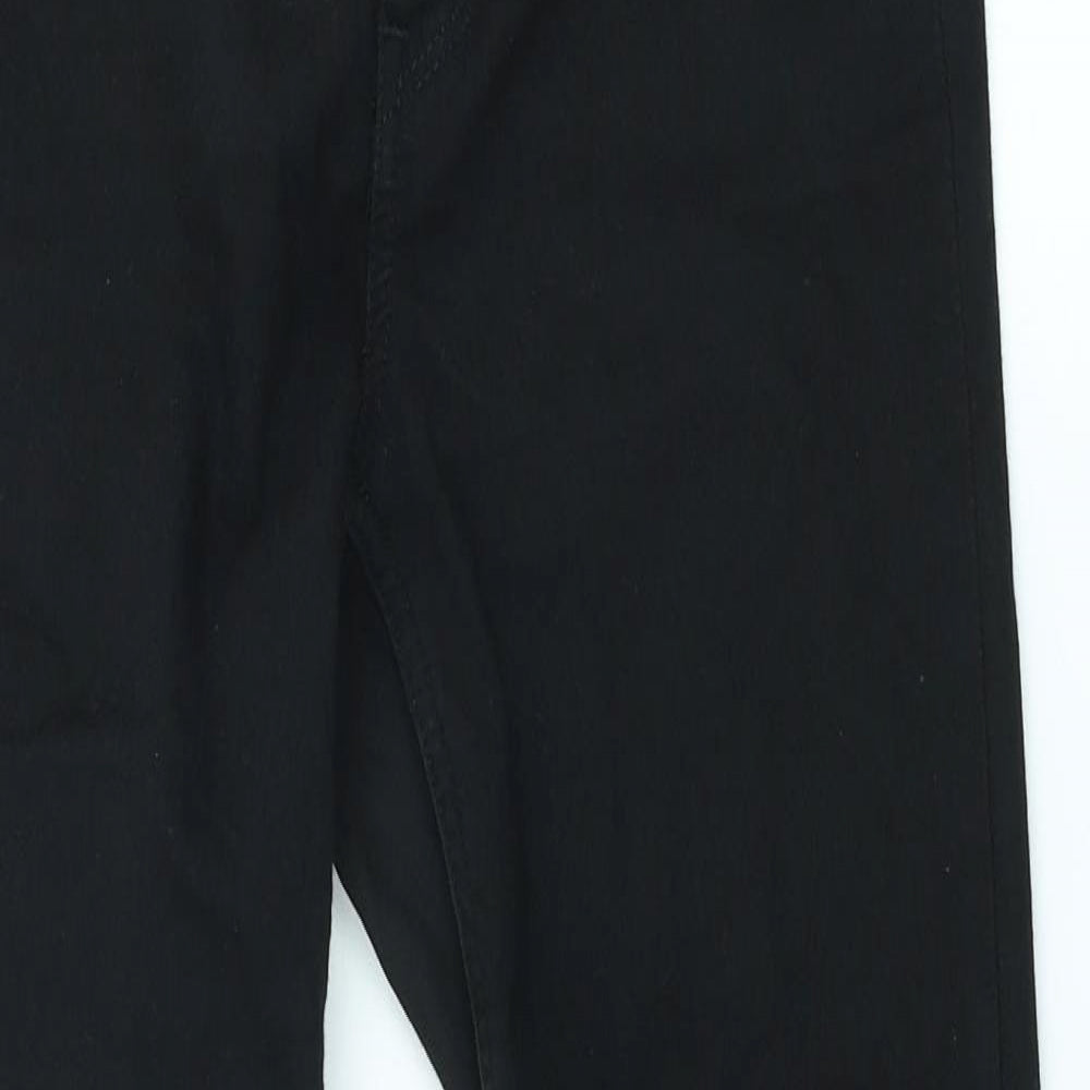 Divided by H&M Womens Black Cotton Skinny Jeans Size 12 L27 in Slim Zip