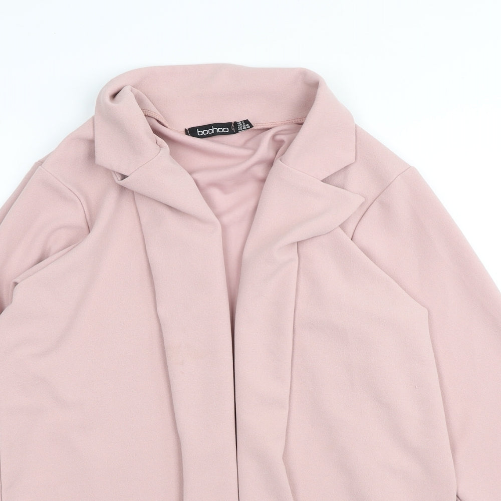 Womens UK Size 14 Boohoo Pink Cardigan Jumper