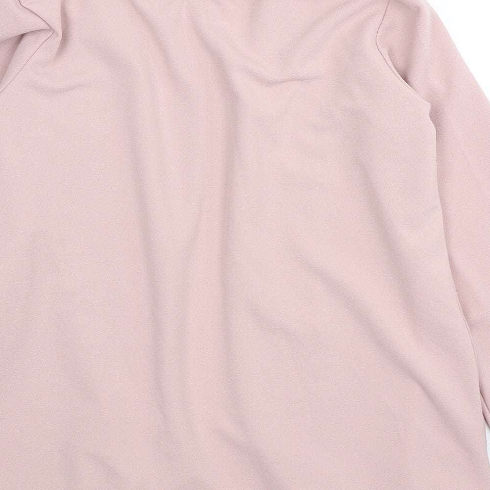 Womens UK Size 14 Boohoo Pink Cardigan Jumper