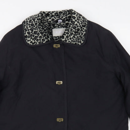 Womens UK Size 10 JFW Black Pea Coat