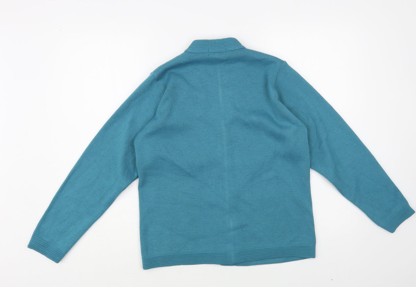 Womens UK Size S Care Blue Cardigan Jumper